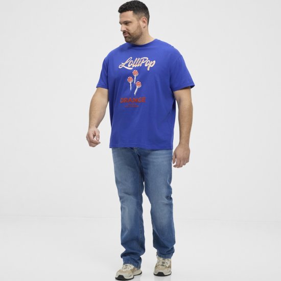 North Latitude T-Shirt Lollipop Blue - Μακό μπλουζάκια - Aνδρικά μπλουζεσ μεγάλα μεγέθη
