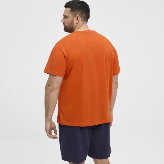 North Latitude T-Shirt Ice Cream Orange - Μακό μπλουζάκια - Aνδρικά μπλουζεσ μεγάλα μεγέθη