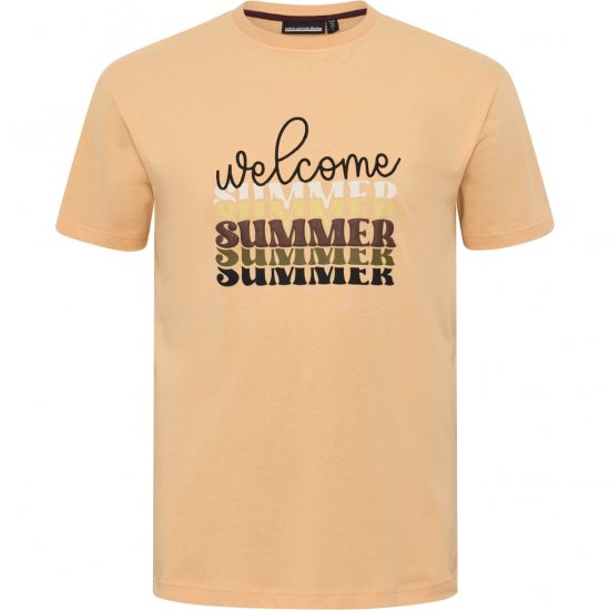 North Latitude T-Shirt Summer Peach - Μακό μπλουζάκια - Aνδρικά μπλουζεσ μεγάλα μεγέθη