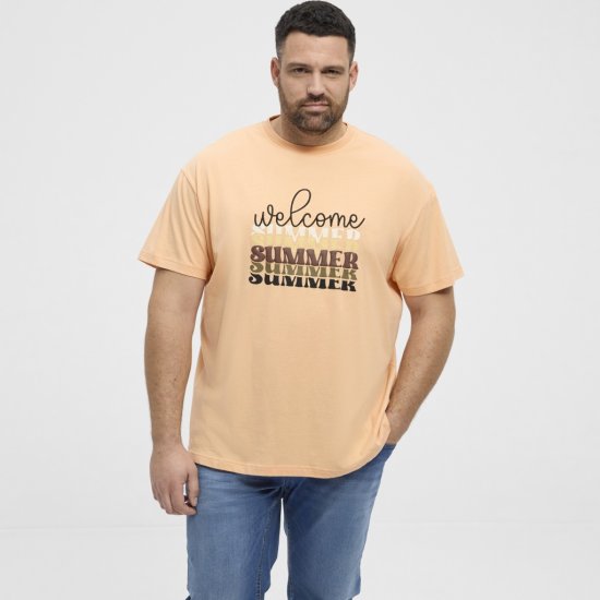 North Latitude T-Shirt Summer Peach - Μακό μπλουζάκια - Aνδρικά μπλουζεσ μεγάλα μεγέθη