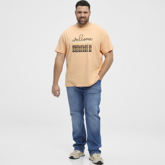 North Latitude T-Shirt Summer Peach - Μακό μπλουζάκια - Aνδρικά μπλουζεσ μεγάλα μεγέθη