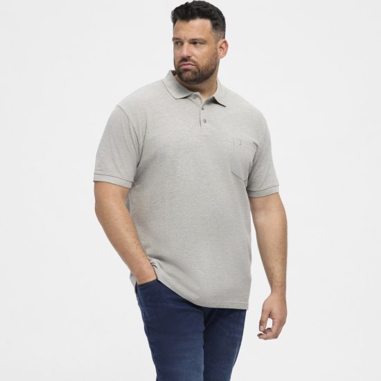 North Latitude Polo Short Sleeve Grey - Πόλο μπλουζάκια - Aνδρικά μπλουζακια πολο μεγάλα μεγέθη