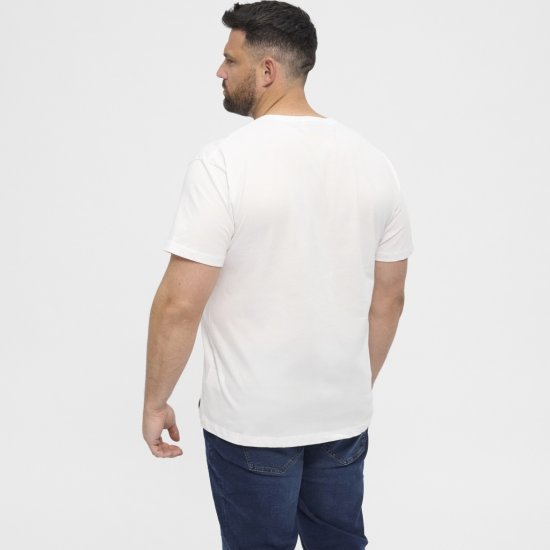 North Latitude T-Shirt 2-Pack White - Μακό μπλουζάκια - Aνδρικά μπλουζεσ μεγάλα μεγέθη