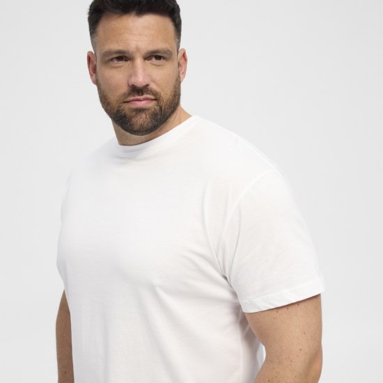 North Latitude T-Shirt 2-Pack White - Μακό μπλουζάκια - Aνδρικά μπλουζεσ μεγάλα μεγέθη