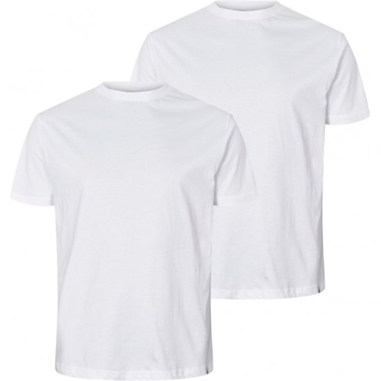 North Latitude T-Shirt 2-Pack White - Μακό μπλουζάκια - Aνδρικά μπλουζεσ μεγάλα μεγέθη