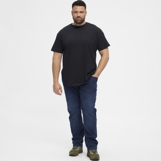 North Latitude T-Shirt 2-Pack Black - Μακό μπλουζάκια - Aνδρικά μπλουζεσ μεγάλα μεγέθη