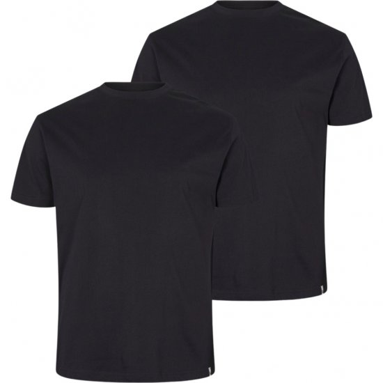North Latitude T-Shirt 2-Pack Black - Μακό μπλουζάκια - Aνδρικά μπλουζεσ μεγάλα μεγέθη