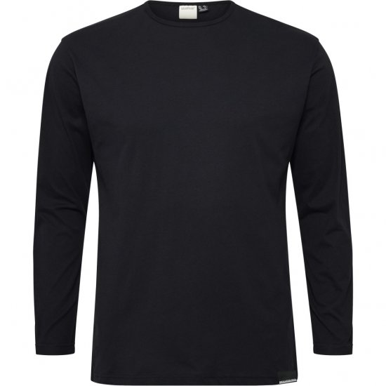 North Latitude T-Shirt Long Sleeve Black - Μακό μπλουζάκια - Aνδρικά μπλουζεσ μεγάλα μεγέθη