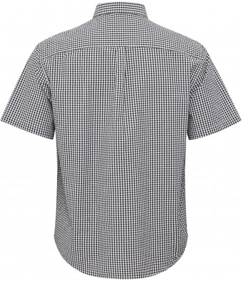 North Latitude Shirt Short Sleeve Checked Grey - Πουκάμισα - Aνδρικά πουκαμισα μεγαλα μεγάλα μεγέθη