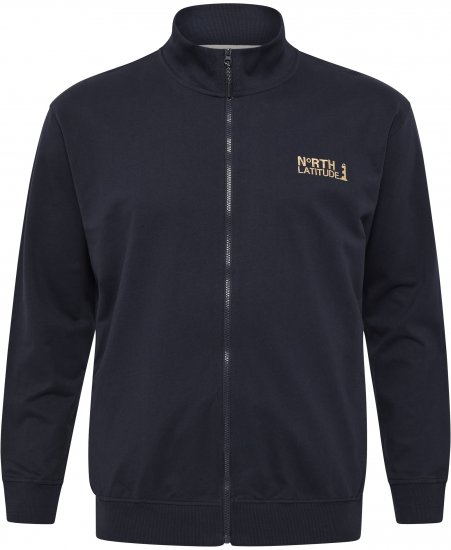 North Latitude Sweatshirt Cardigan Navy - φούτερ/Φούτερ με κουκούλα - φούτερ/Φούτερ με κουκούλα ανδρικά μεγάλα μεγέθη 