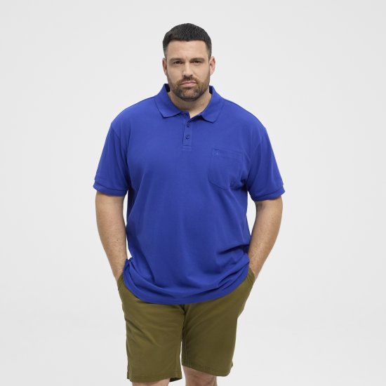 North Latitude Polo Pique Short Sleeve Cobalt Blue - Πόλο μπλουζάκια - Aνδρικά μπλουζακια πολο μεγάλα μεγέθη