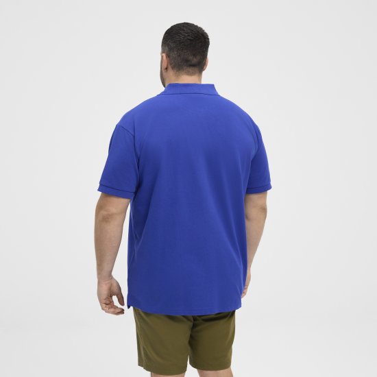North Latitude Polo Pique Short Sleeve Cobalt Blue - Πόλο μπλουζάκια - Aνδρικά μπλουζακια πολο μεγάλα μεγέθη