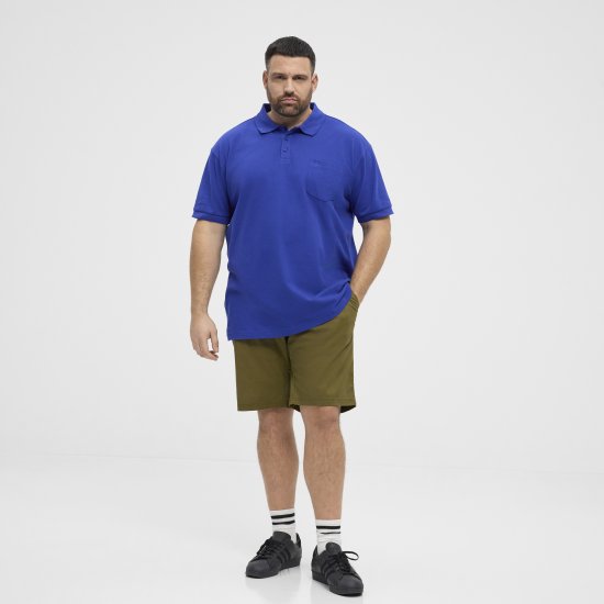 North Latitude Polo Pique Short Sleeve Cobalt Blue - Πόλο μπλουζάκια - Aνδρικά μπλουζακια πολο μεγάλα μεγέθη