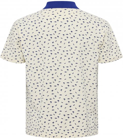 North Latitude Polo Pique Printed Off-White TALL - ΑΝΔΡΙΚΑ ΡΟΥΧΑ MT-6XLT - Μεγέθη TALL