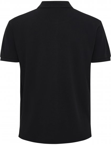 North Latitude Polo Pique Short Sleeve Black - Πόλο μπλουζάκια - Aνδρικά μπλουζακια πολο μεγάλα μεγέθη