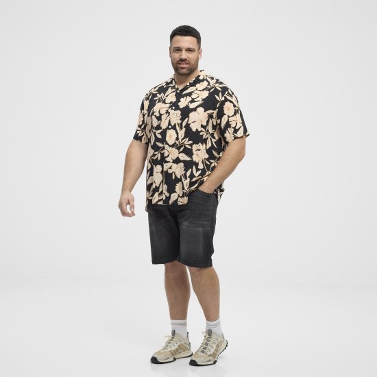 North Latitude Shirt Cuba Short Sleeve Navy - Πουκάμισα - Aνδρικά πουκαμισα μεγαλα μεγάλα μεγέθη