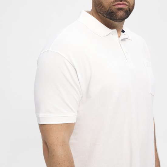 North Latitude Polo Short Sleeve White - Πόλο μπλουζάκια - Aνδρικά μπλουζακια πολο μεγάλα μεγέθη