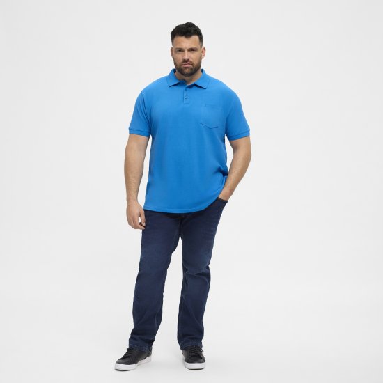 North Latitude Polo Short Sleeve Blue - Πόλο μπλουζάκια - Aνδρικά μπλουζακια πολο μεγάλα μεγέθη