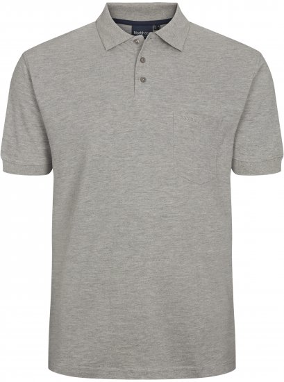 North Latitude Polo Short Sleeve Grey TALL - ΑΝΔΡΙΚΑ ΡΟΥΧΑ MT-6XLT - Μεγέθη TALL