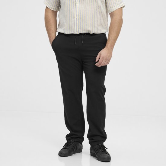 North Latitude 51143 Dress Pants Jog Style Black - Παντελόνια - Aνδρικά παντελόνια μεγάλα μεγέθη