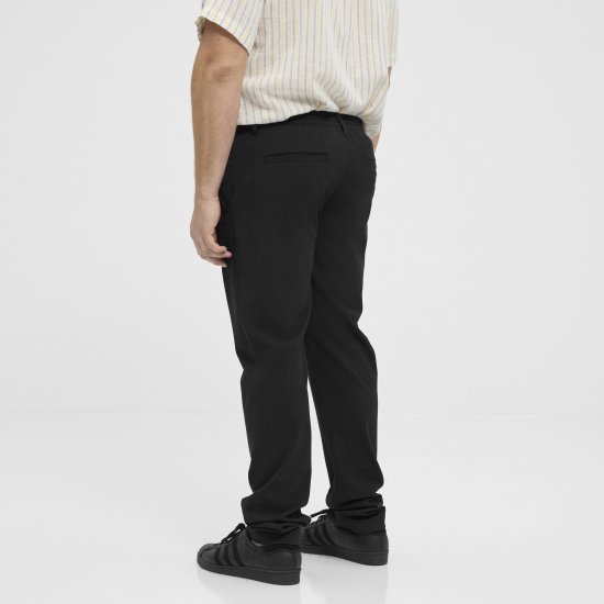 North Latitude 51143 Dress Pants Jog Style Black - Παντελόνια - Aνδρικά παντελόνια μεγάλα μεγέθη