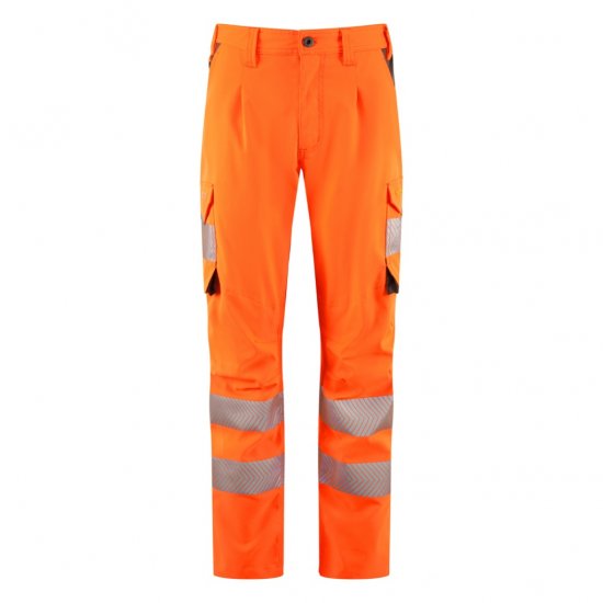 Leo Beckamoor Leo EcoViz Womens Stretch Cargo Trousers Orange - Ρούχα εργασίας - 