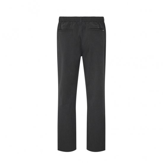 North Latitude Dress Pants Elastic Waist Dark Grey Melange - Παντελόνια - Aνδρικά παντελόνια μεγάλα μεγέθη