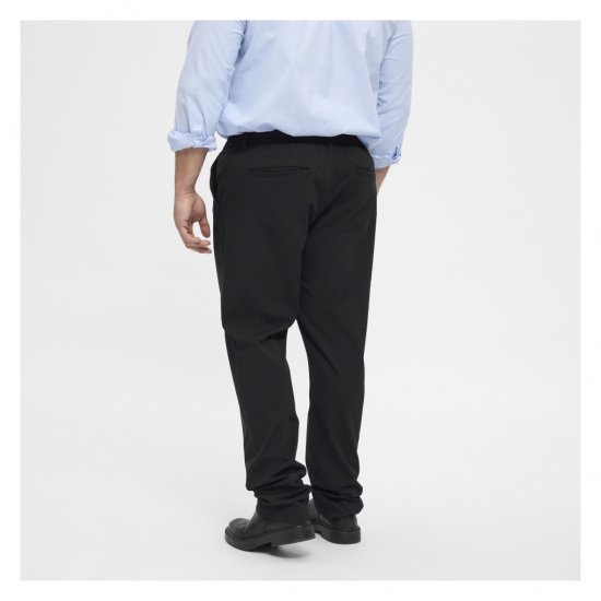 North Latitude Dress Pants Elastic Waist Black - Παντελόνια - Aνδρικά παντελόνια μεγάλα μεγέθη