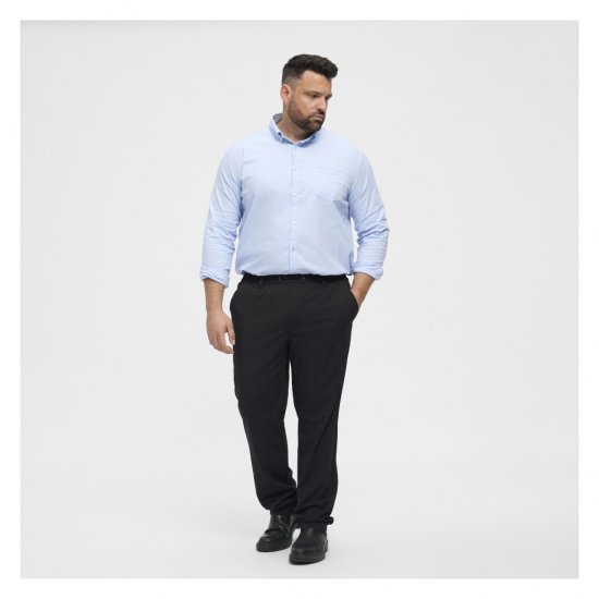 North Latitude Dress Pants Elastic Waist Black - Παντελόνια - Aνδρικά παντελόνια μεγάλα μεγέθη