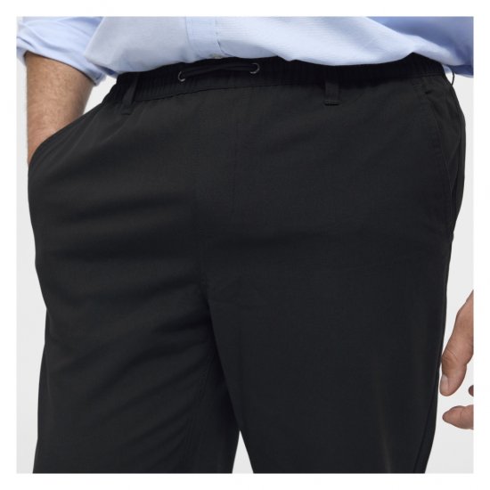 North Latitude Dress Pants Elastic Waist Black - Παντελόνια - Aνδρικά παντελόνια μεγάλα μεγέθη