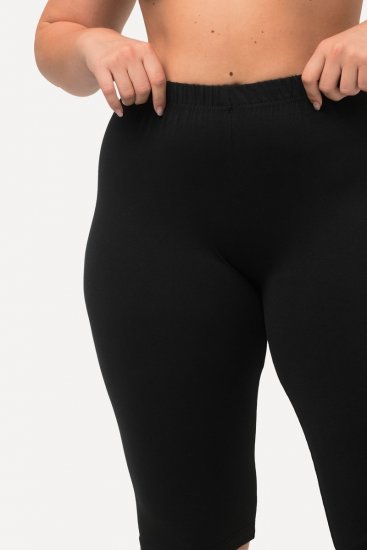 Ulla Popken Stretch Knit Bike Shorts Black - Ulla Popken - Ρούχα Ulla Popken Plus Size