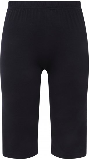 Ulla Popken Stretch Knit Bike Shorts Blue - Τζιν & Παντελόνια για Γυναίκες σε Μεγάλες Μεγέθη – Plus Size - 