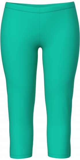 Ulla Popken Basic Stretch Knit Capris Green - Τζιν & Παντελόνια για Γυναίκες σε Μεγάλες Μεγέθη – Plus Size - 