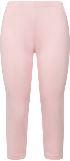 Ulla Popken Basic Stretch Knit Capris Pink - Τζιν & Παντελόνια για Γυναίκες σε Μεγάλες Μεγέθη – Plus Size - 