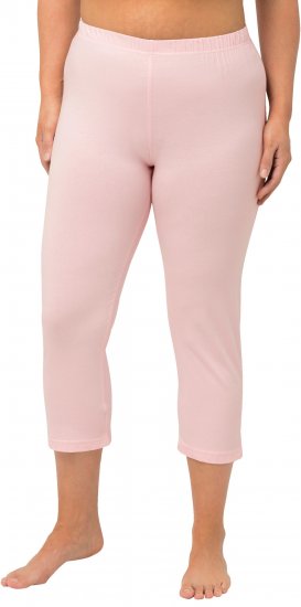 Ulla Popken Basic Stretch Knit Capris Pink - Τζιν & Παντελόνια για Γυναίκες σε Μεγάλες Μεγέθη – Plus Size - 