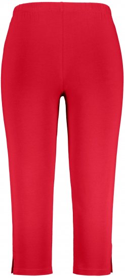 Ulla Popken Basic Stretch Knit Capris Red - Τζιν & Παντελόνια για Γυναίκες σε Μεγάλες Μεγέθη – Plus Size - 