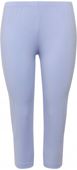 Ulla Popken Basic Stretch Knit Capris Blue - Τζιν & Παντελόνια για Γυναίκες σε Μεγάλες Μεγέθη – Plus Size - 