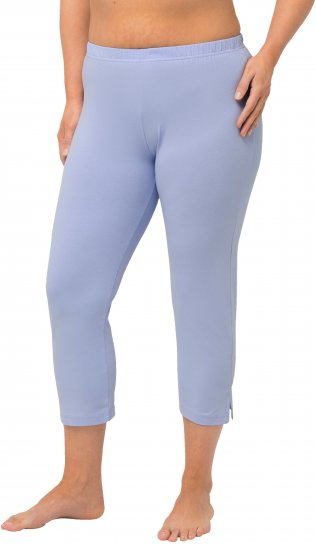 Ulla Popken Basic Stretch Knit Capris Blue - Τζιν & Παντελόνια για Γυναίκες σε Μεγάλες Μεγέθη – Plus Size - 