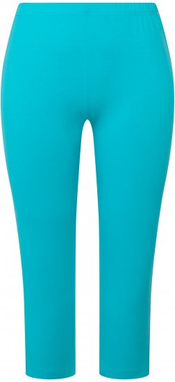 Ulla Popken Basic Stretch Knit Capris Blue - Τζιν & Παντελόνια για Γυναίκες σε Μεγάλες Μεγέθη – Plus Size - 