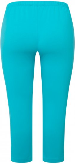 Ulla Popken Basic Stretch Knit Capris Blue - Τζιν & Παντελόνια για Γυναίκες σε Μεγάλες Μεγέθη – Plus Size - 