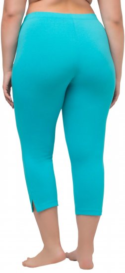 Ulla Popken Basic Stretch Knit Capris Blue - Τζιν & Παντελόνια για Γυναίκες σε Μεγάλες Μεγέθη – Plus Size - 