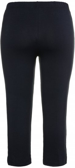 Ulla Popken Basic Stretch Knit Capris Navy - Τζιν & Παντελόνια για Γυναίκες σε Μεγάλες Μεγέθη – Plus Size - 