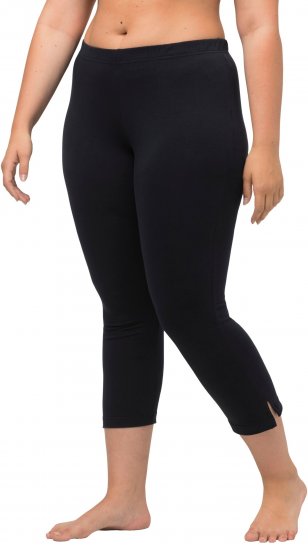 Ulla Popken Basic Stretch Knit Capris Navy - Τζιν & Παντελόνια για Γυναίκες σε Μεγάλες Μεγέθη – Plus Size - 