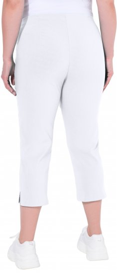 Ulla Popken Stretch Basic Bengaline Capri Pants Snow White - Τζιν & Παντελόνια για Γυναίκες σε Μεγάλες Μεγέθη – Plus Size - 