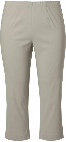 Ulla Popken Stretch Basic Bengaline Capri Pants Grey - Τζιν & Παντελόνια για Γυναίκες σε Μεγάλες Μεγέθη – Plus Size - 