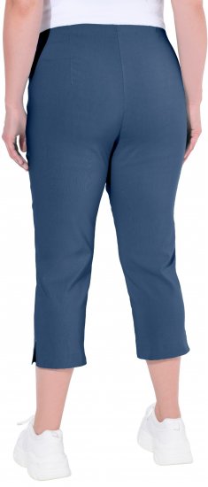 Ulla Popken Stretch Basic Bengaline Capri Pants Denim Blue - Τζιν & Παντελόνια για Γυναίκες σε Μεγάλες Μεγέθη – Plus Size - 