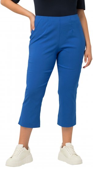 Ulla Popken Stretch Basic Bengaline Capri Pants Royal Blue - Τζιν & Παντελόνια για Γυναίκες σε Μεγάλες Μεγέθη – Plus Size - 
