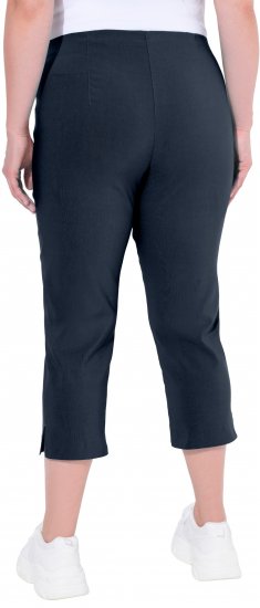 Ulla Popken Stretch Basic Bengaline Capri Pants Navy Blue - Τζιν & Παντελόνια για Γυναίκες σε Μεγάλες Μεγέθη – Plus Size - 