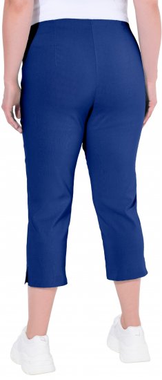 Ulla Popken Stretch Basic Bengaline Capri Pants Blue - Τζιν & Παντελόνια για Γυναίκες σε Μεγάλες Μεγέθη – Plus Size - 
