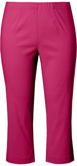 Ulla Popken Stretch Basic Bengaline Capri Pants Pale Lilac - Τζιν & Παντελόνια για Γυναίκες σε Μεγάλες Μεγέθη – Plus Size - 